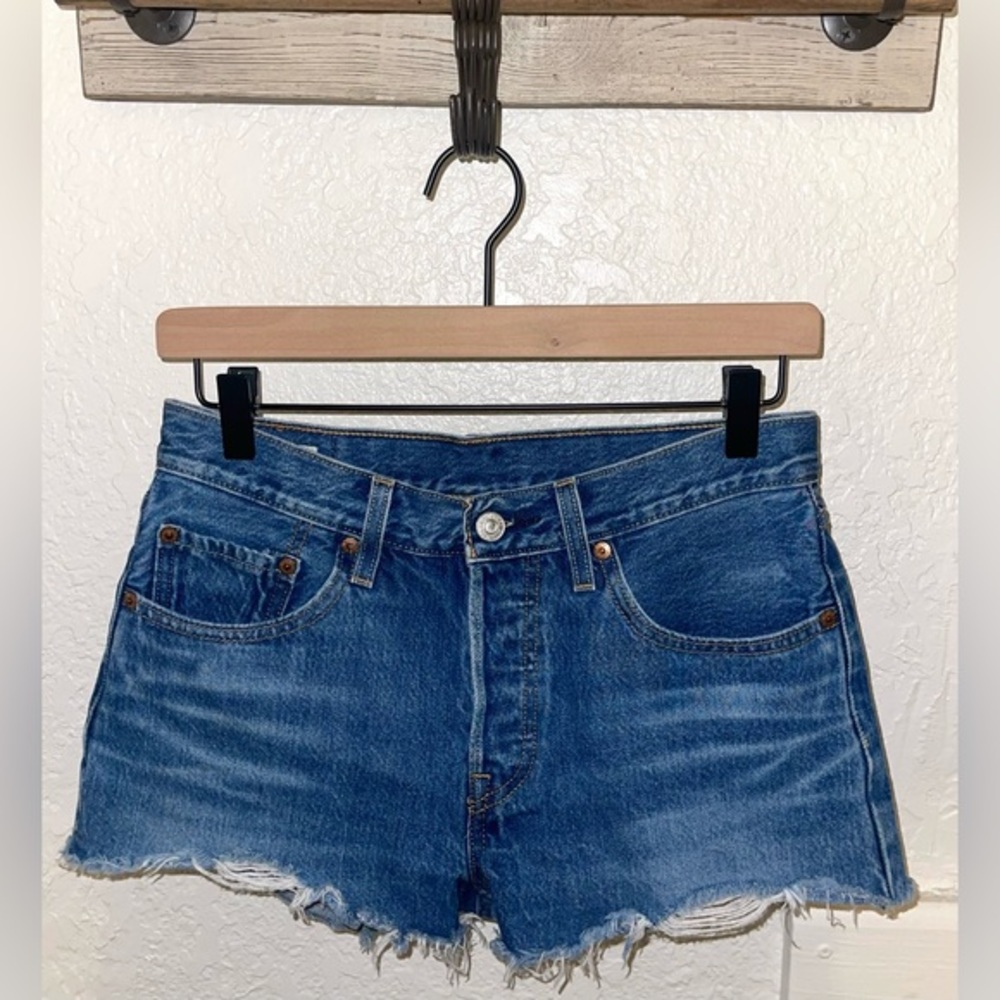 Levi's 501 Premium Big E (reissue)‎ cut-off shorts
